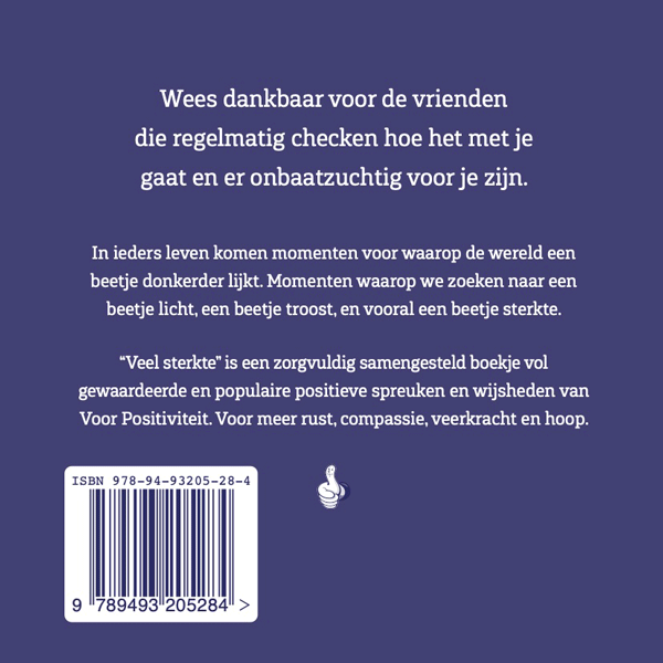 Achterzijde boekje veel sterkte