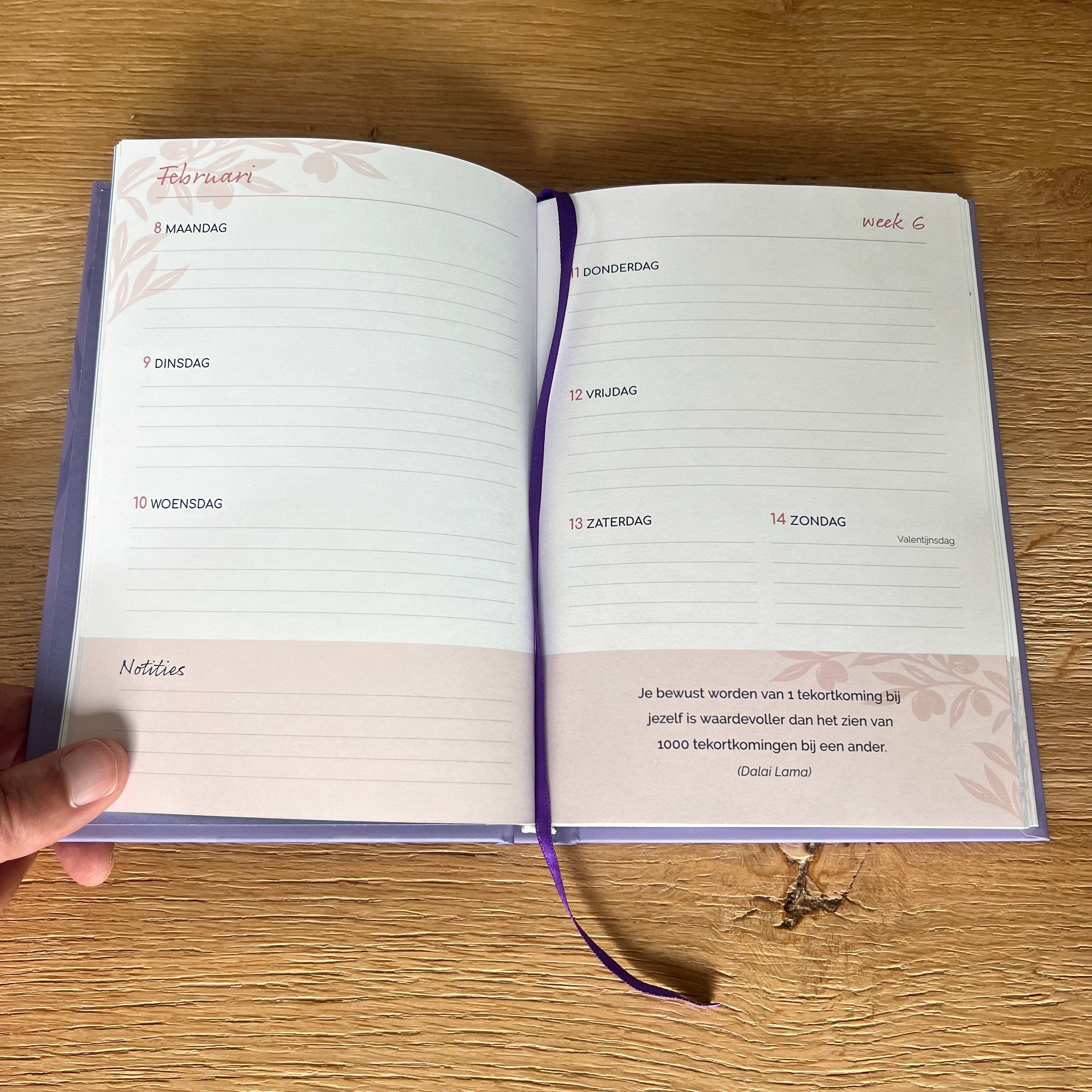 Agenda positieve spreuken 2027 met leeslint