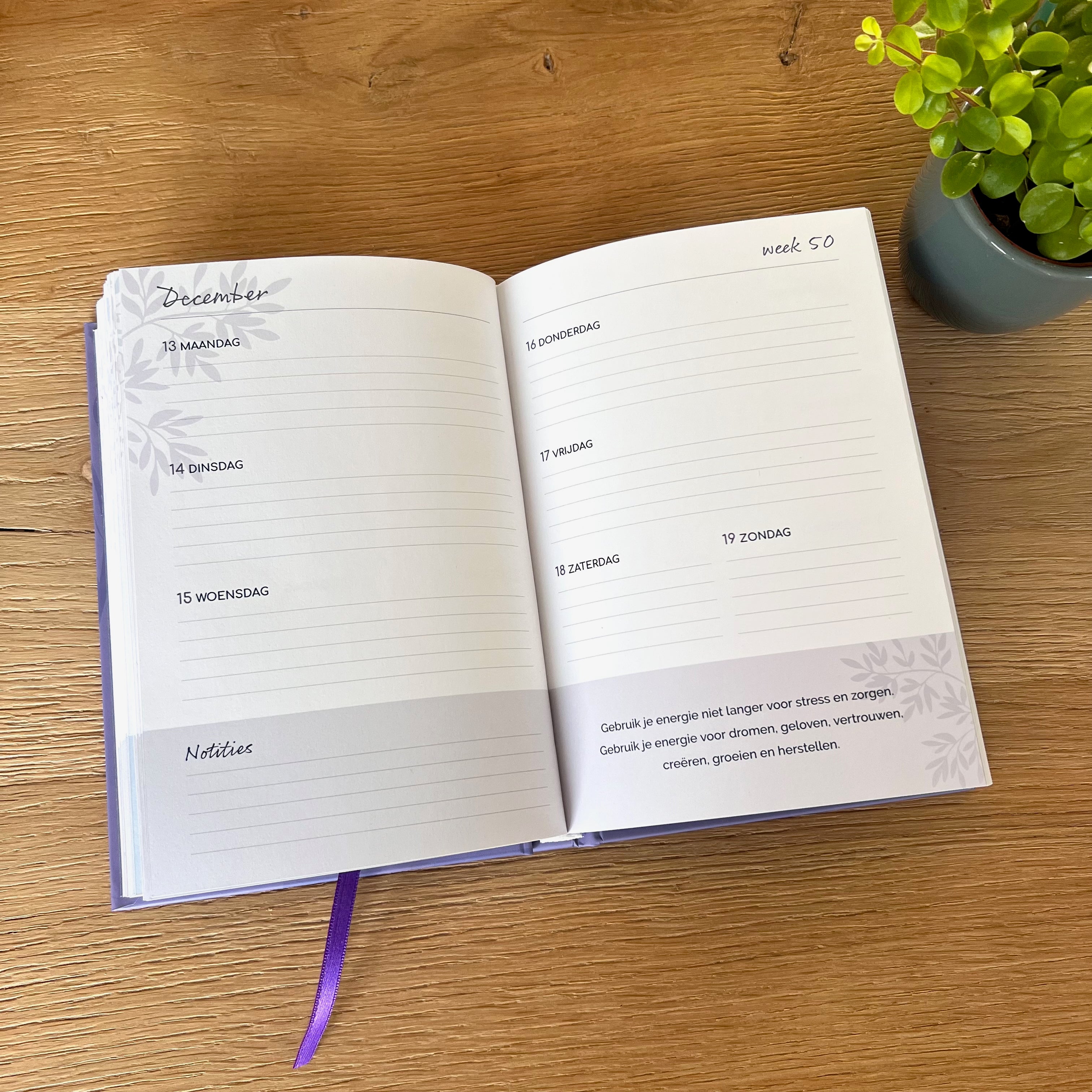 Opengeslagen Agenda 2027 met spreukpagina