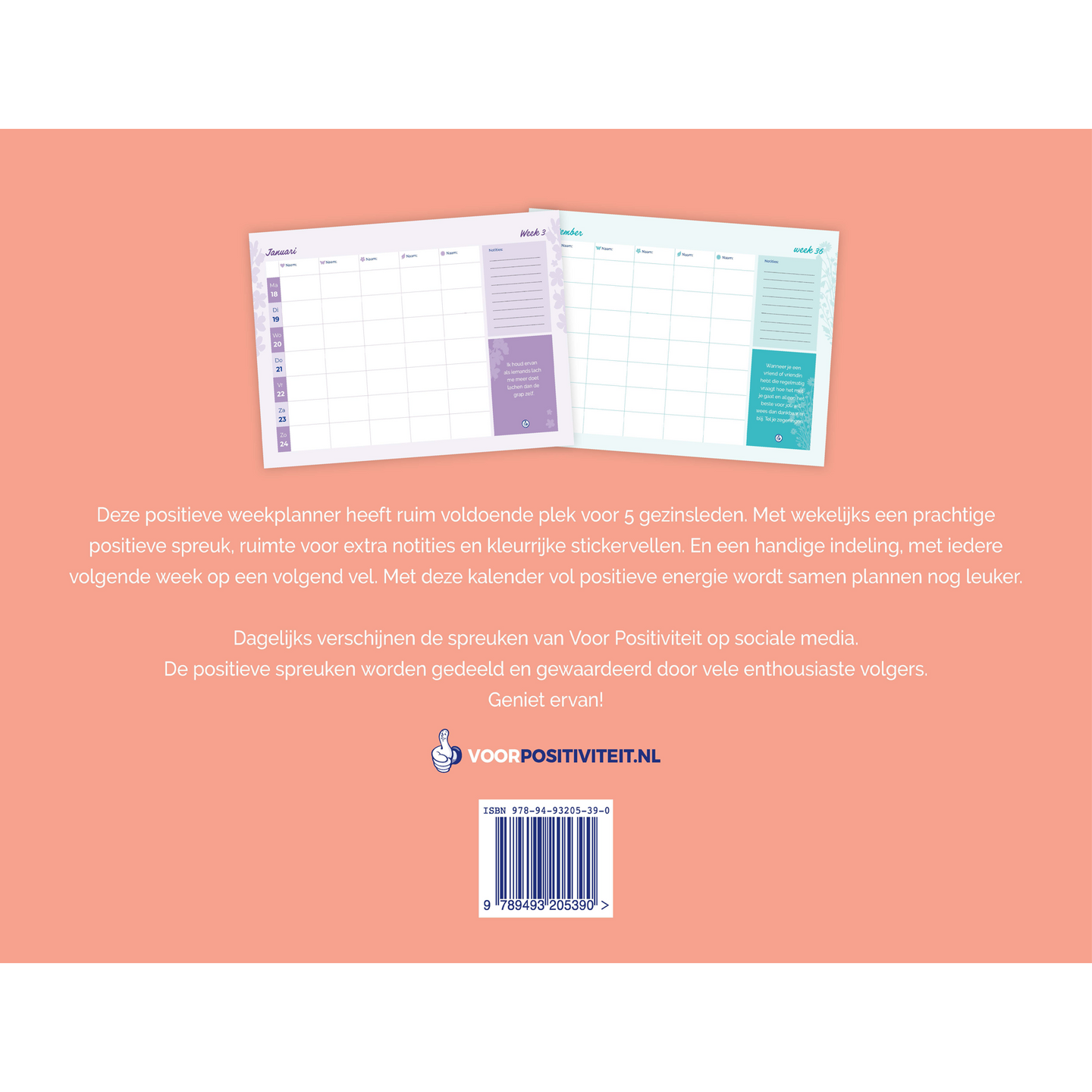 Familieplanner 2027 achterzijde