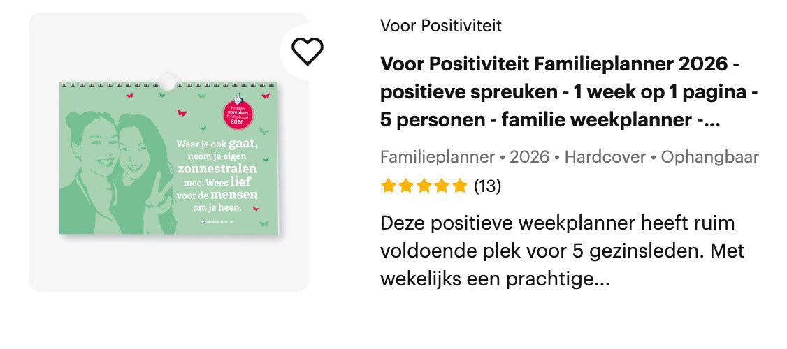 Familieplanner op Bol.com