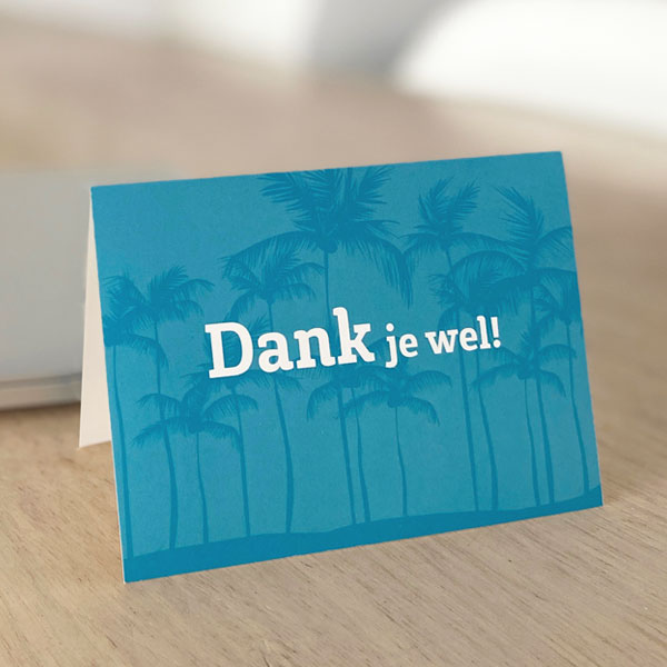 Dank je wel wenskaarten set