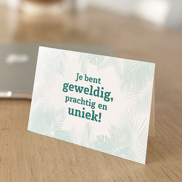 Dank je wel wenskaarten set