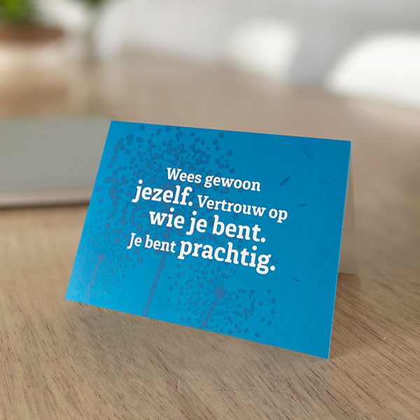 Dank je wel wenskaarten set
