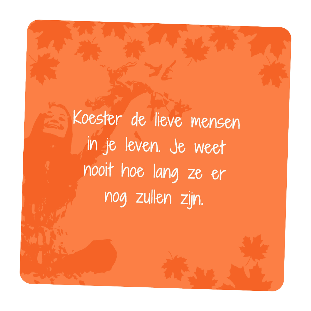 Positieve spreuken kaart