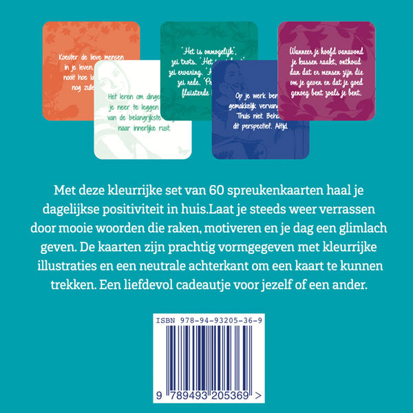 Positieve spreuken achterzijde