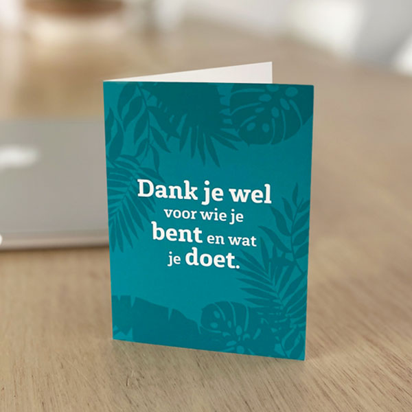 Dank je wel wenskaarten set