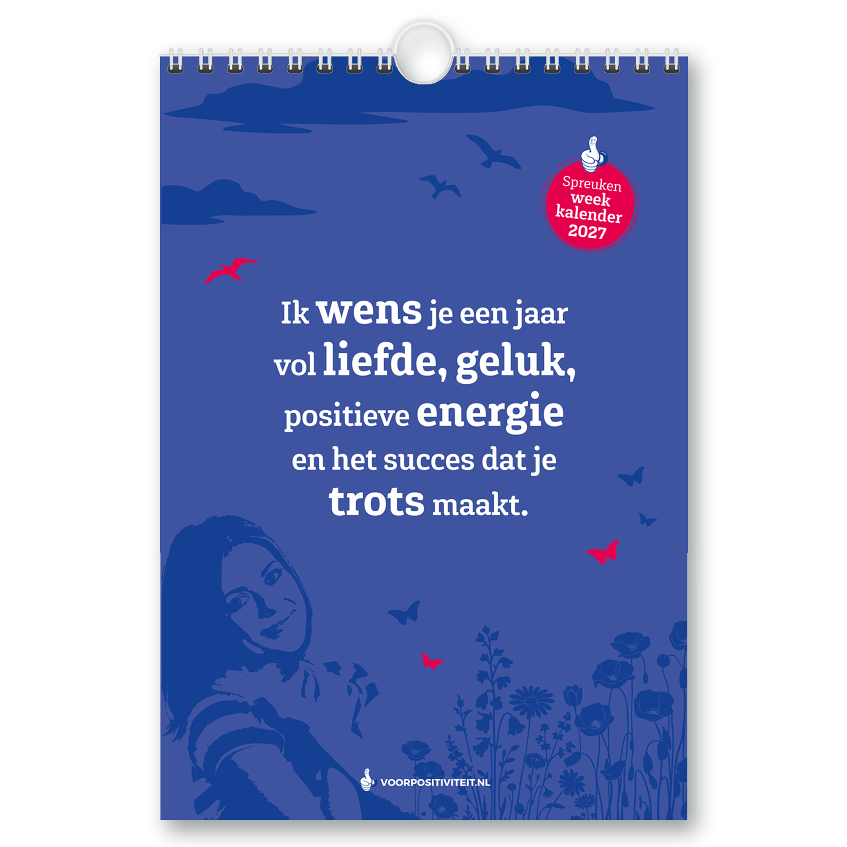 Weekkalender 2027 positieve spreuken