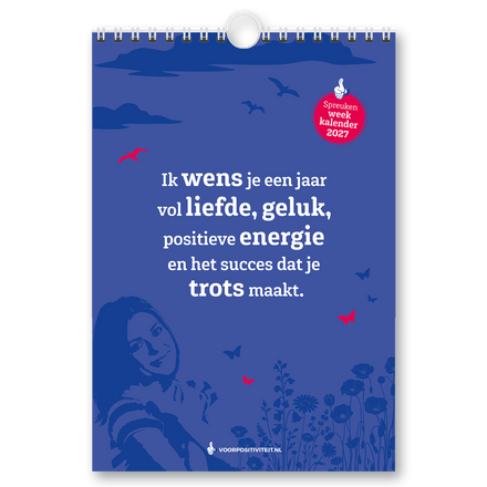 Weekkalender 2027 positieve spreuken