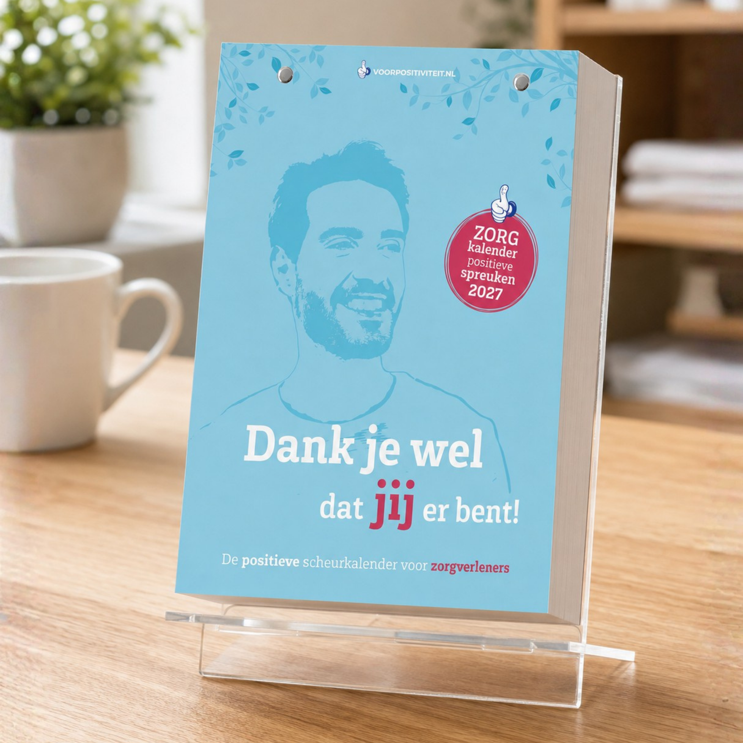 Zorgkalender 2027 de scheurkalender voor zorgverleners - foto op standaard