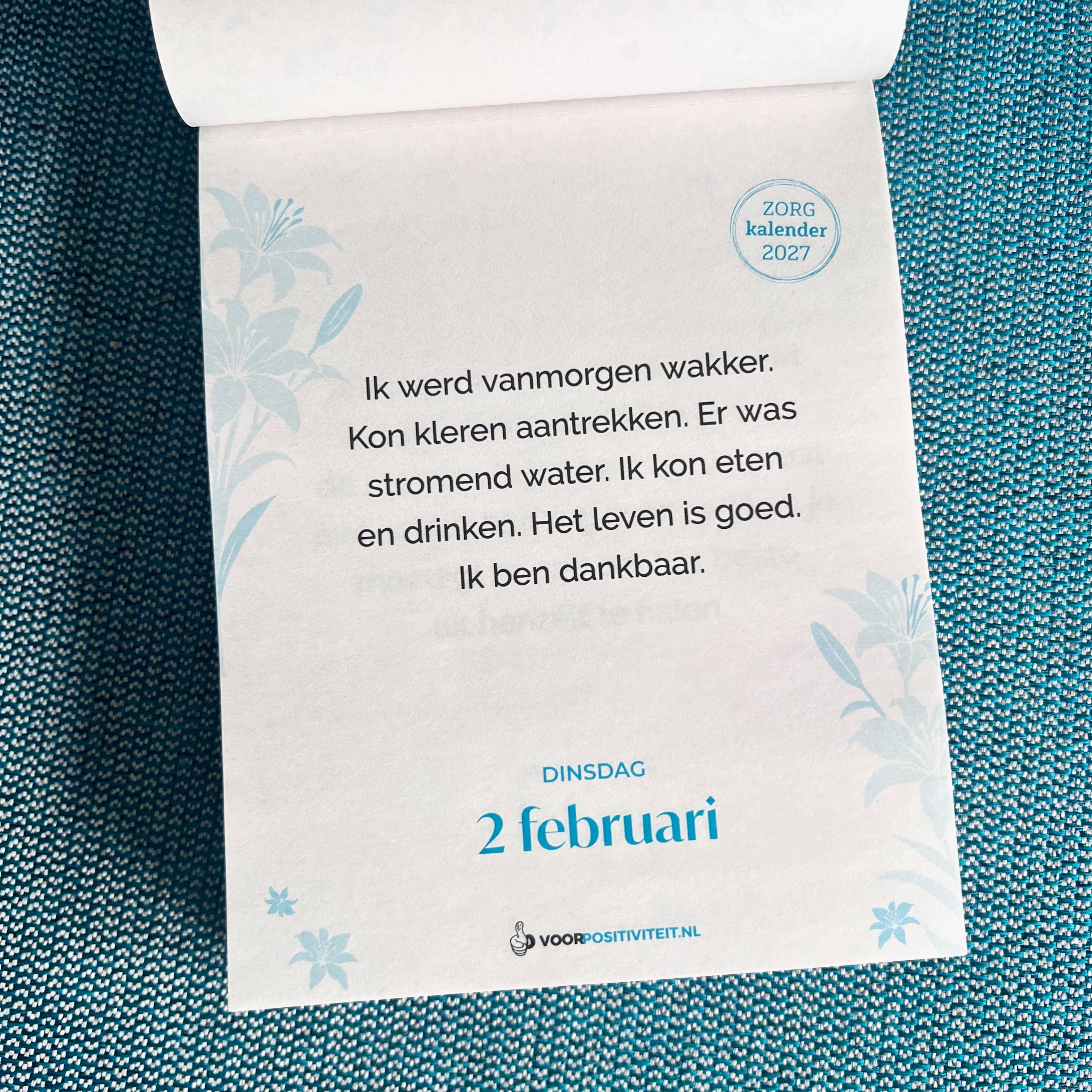 Zorgkalender 2027 liggend 2 februari