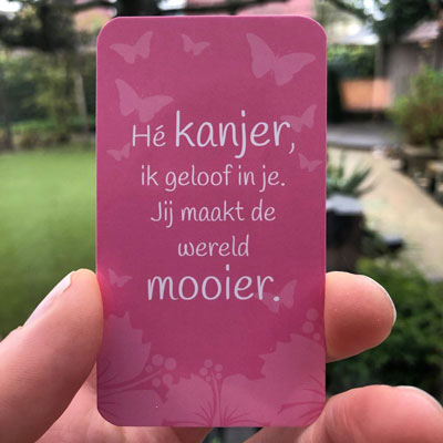 Compliment. Ik geloof in jou.