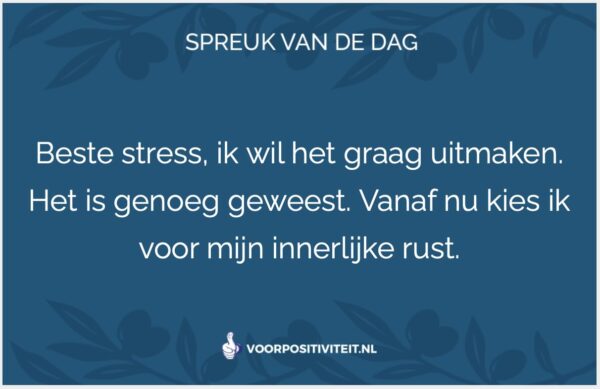 Spreuk van de dag 1 januari