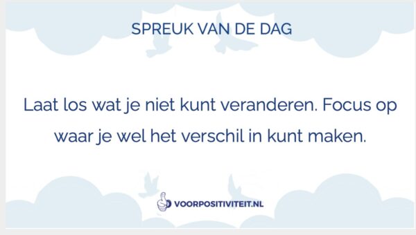 Spreuk van de dag 8 januari
