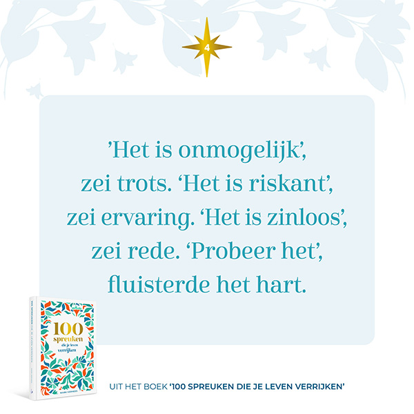 De dromer die luistert verhaal Verhaal uit 100 spreuken die je leven verrijken