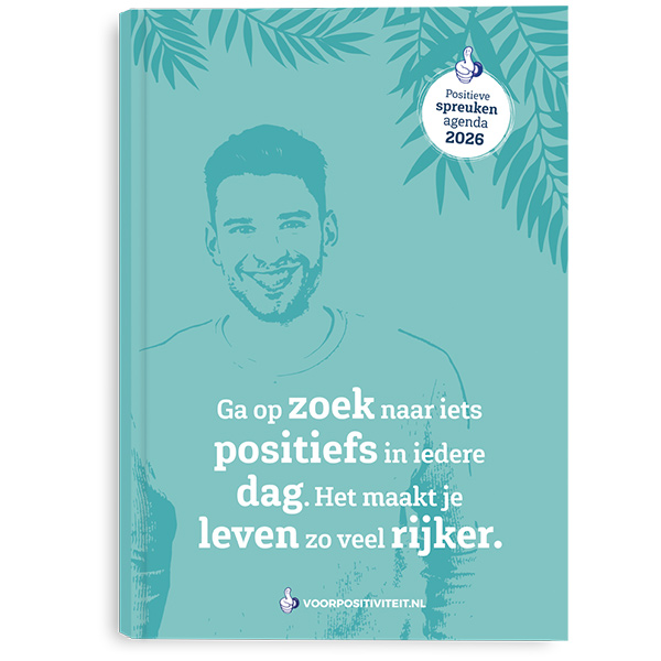 Agenda positieve spreuken 2026 Voor Positiviteit voorkant