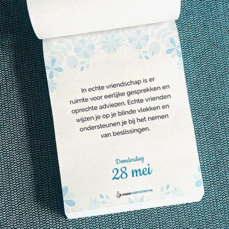 Scheurkalender 2026 spreuk 28 mei